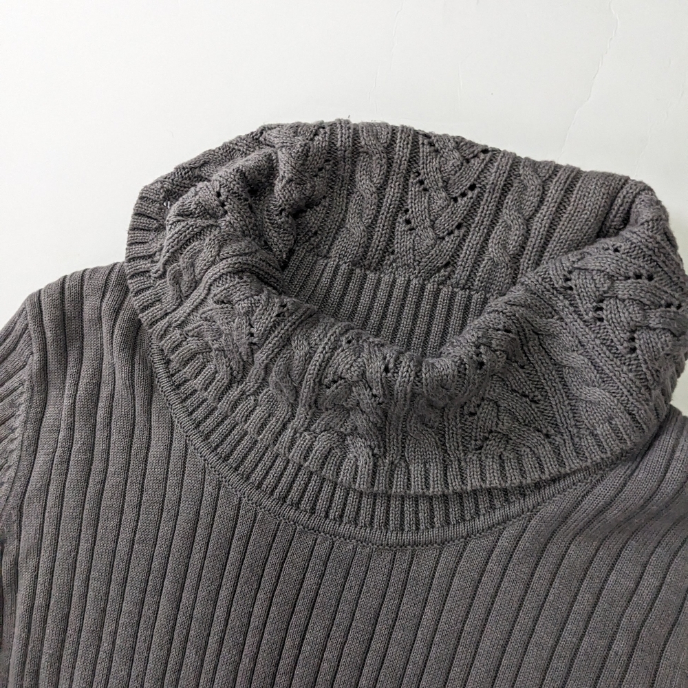 Women's Croft & Barrow® Ribbed Cowl Neck Sweater - Picture 3 of 5